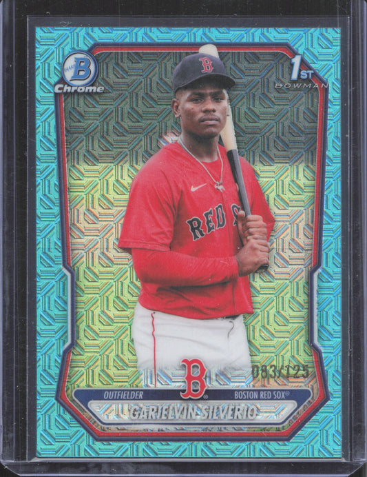 2026 Bowman Chrome Garielvin Silverio #BCP-246 Aqua Geometric Refractor 83/125