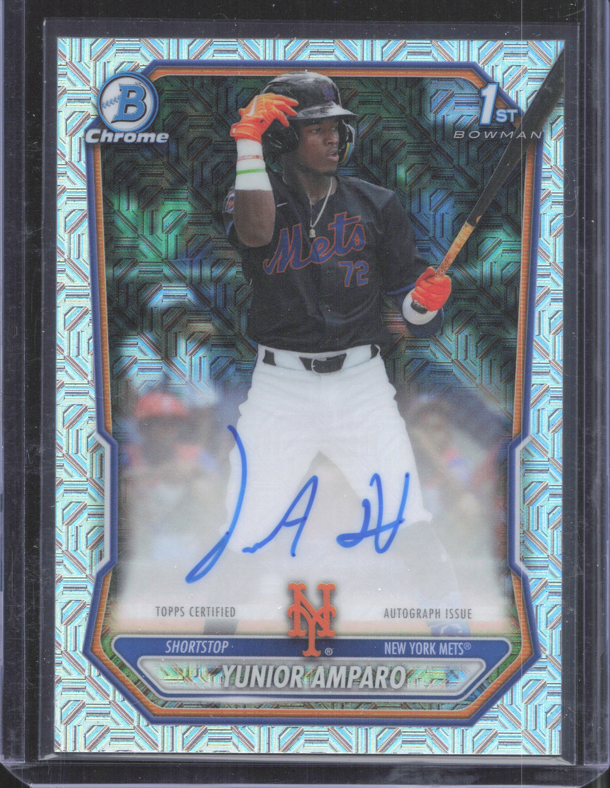 2026 Bowman Chrome Yunior Amparo #CPA-YA Prospect Autographs