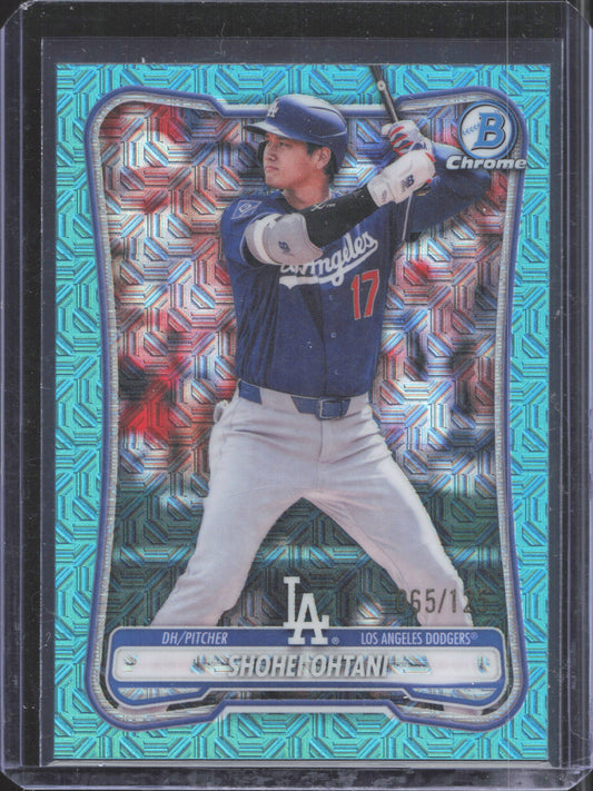 2026 Bowman Chrome Shohei Ohtani #100 Aqua Geometric Refractor 65/125