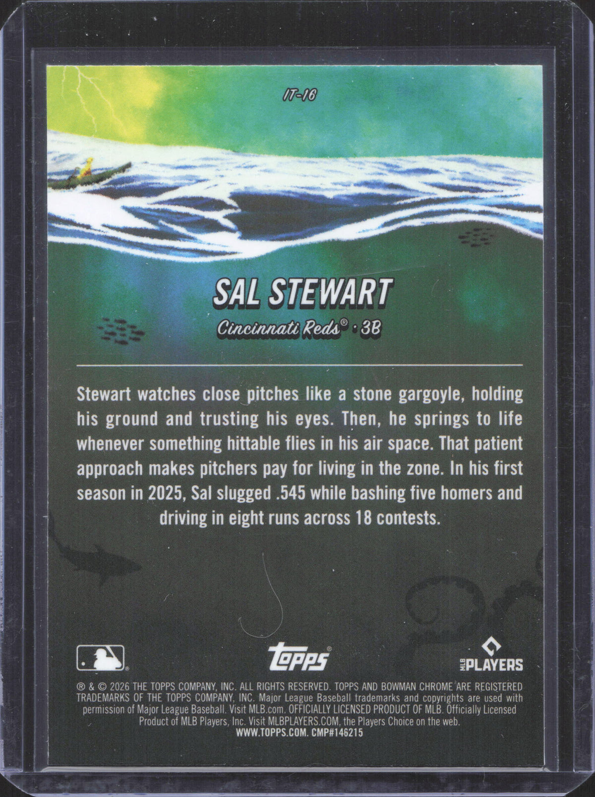 2026 Bowman Chrome Sal Stewart #IT-16 It Came to the League