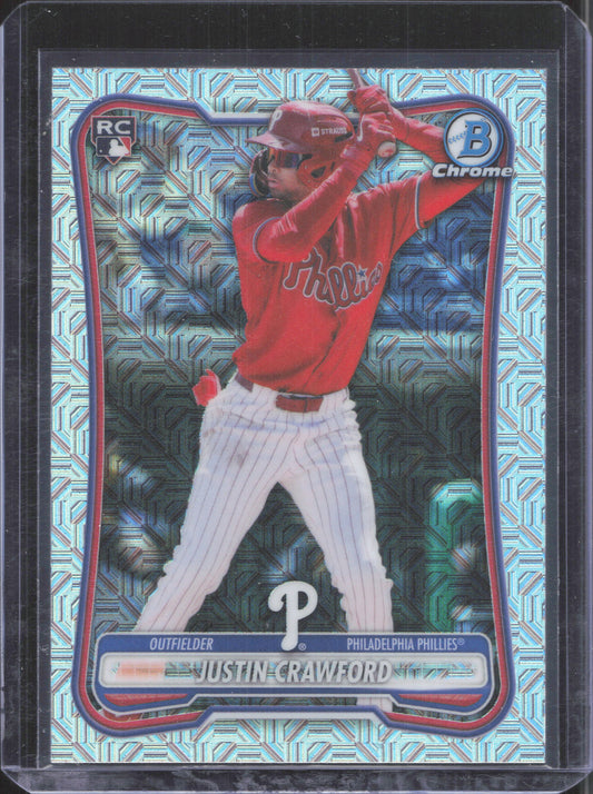 2026 Bowman Chrome Justin Crawford #54 Mojo Refractor