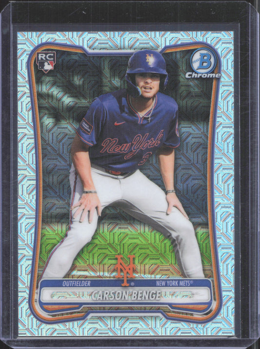 2026 Bowman Chrome Carson Benge #96 Mojo Refractor
