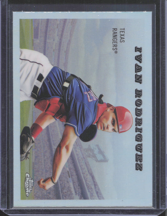 2025 Topps Chrome Platinum Anniv Ivan Rodriguez #55RS-9 1955 Rails and Sails