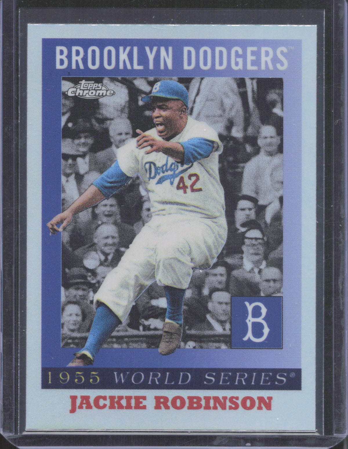 2025 Topps Chrome Platinum Anniversary Jackie Robinson #55WS-3 1955 World Series