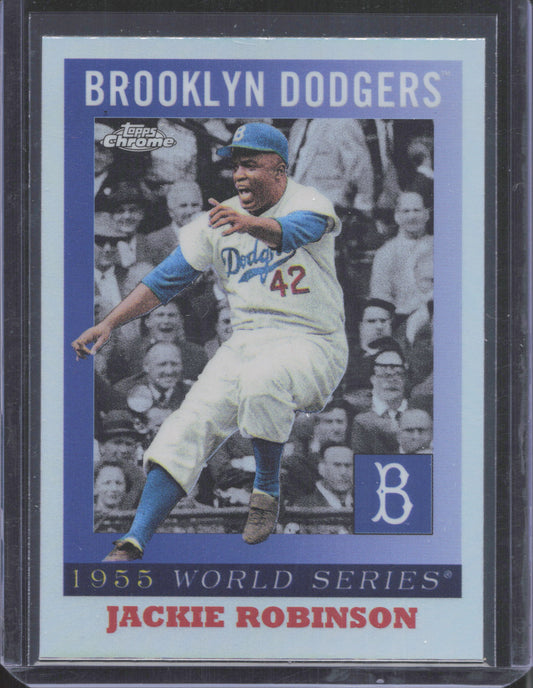 2025 Topps Chrome Platinum Anniversary Jackie Robinson #55WS-3 1955 World Series
