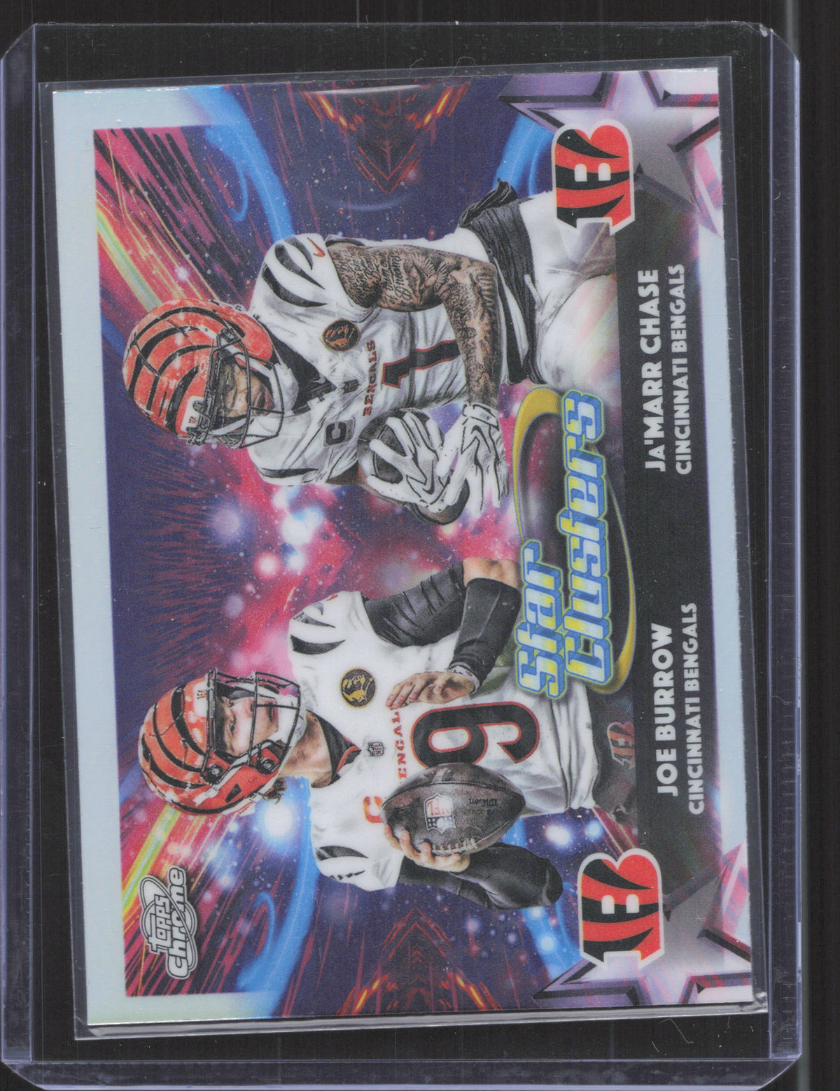 2025 Topps Chrome Cosmic Joe Burrow / Ja'Marr Chase #SC-7 Star Clusters