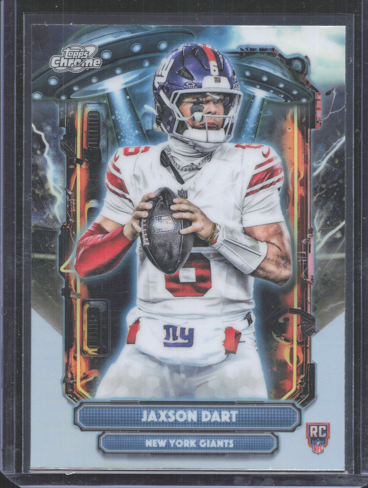 Topps 2025 Topps Chrome Cosmic Jaxson Dart #ET-2 Extraterrestrial Talent