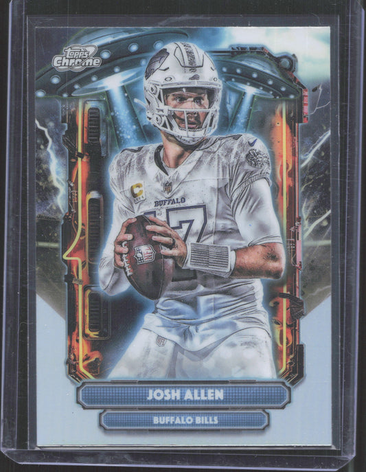 2025 Topps Chrome Cosmic Josh Allen #ET-7 Extraterrestrial Talent
