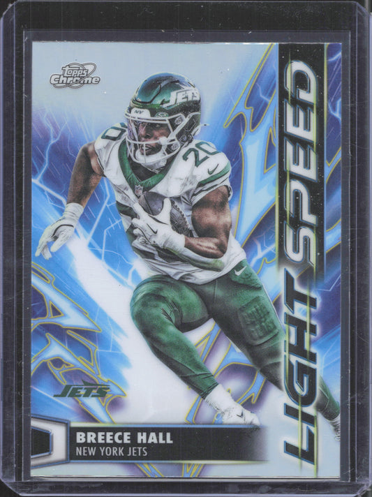2025 Topps Chrome Cosmic Breece Hall #LS-18 Light Speed