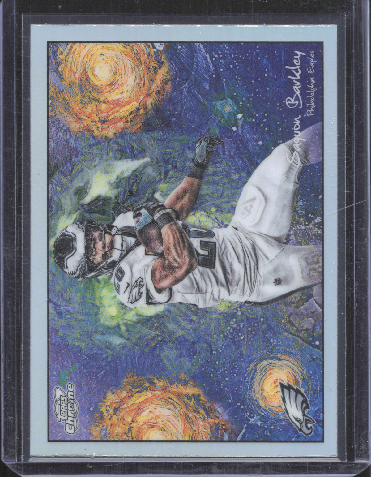 2025 Topps Chrome Cosmic Saquon Barkley #STN-16 Stars in the Night