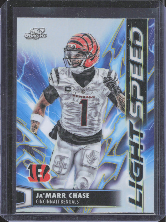 2025 Topps Chrome Cosmic Ja'Marr Chase #LS-23 Light Speed