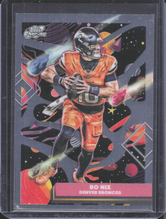 2025 Topps Chrome Cosmic Bo Nix #28