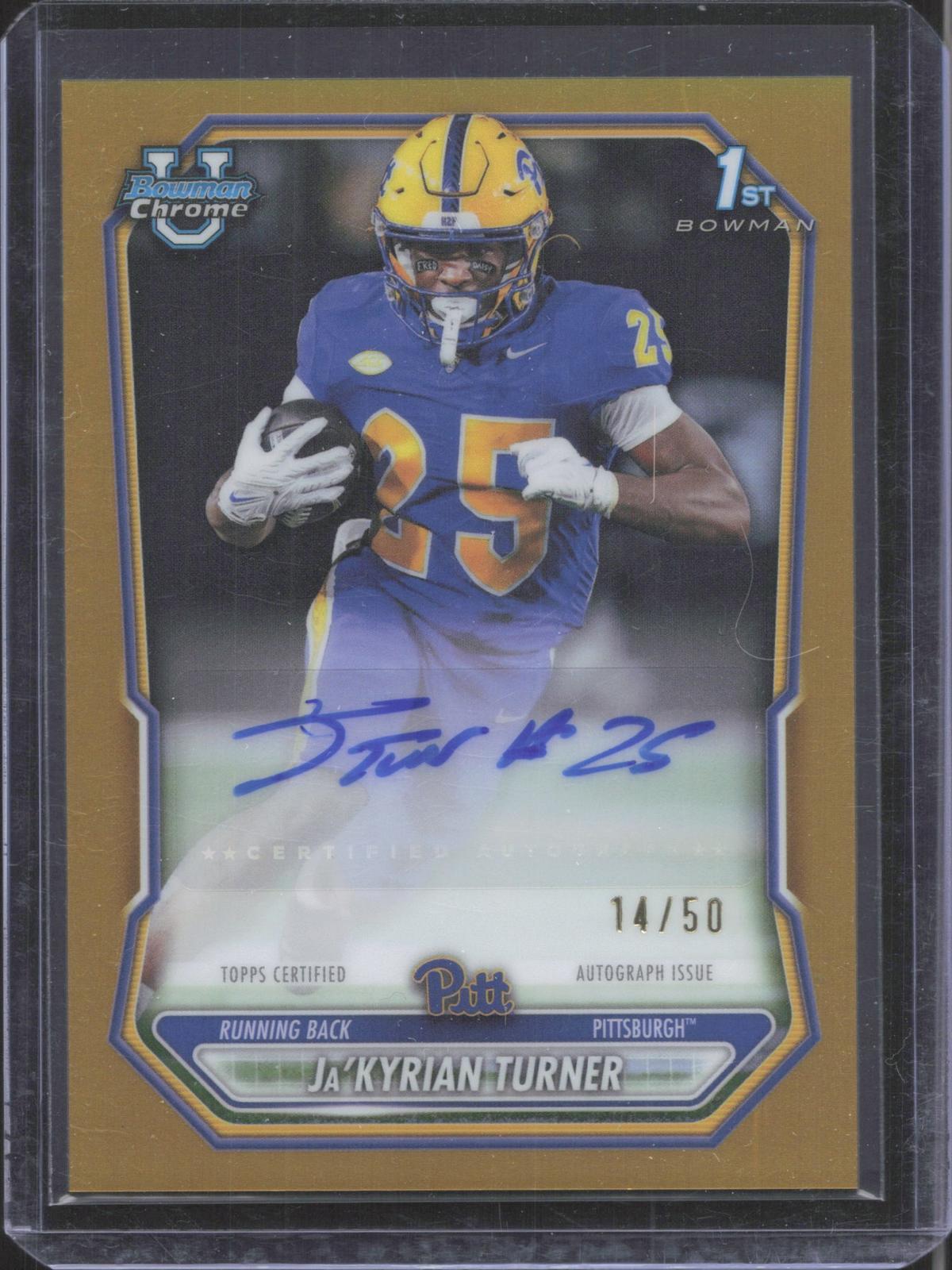 #BCPA Ja'Kyrian Turner 2026 Bowman Football 14/50  Prospect Auto