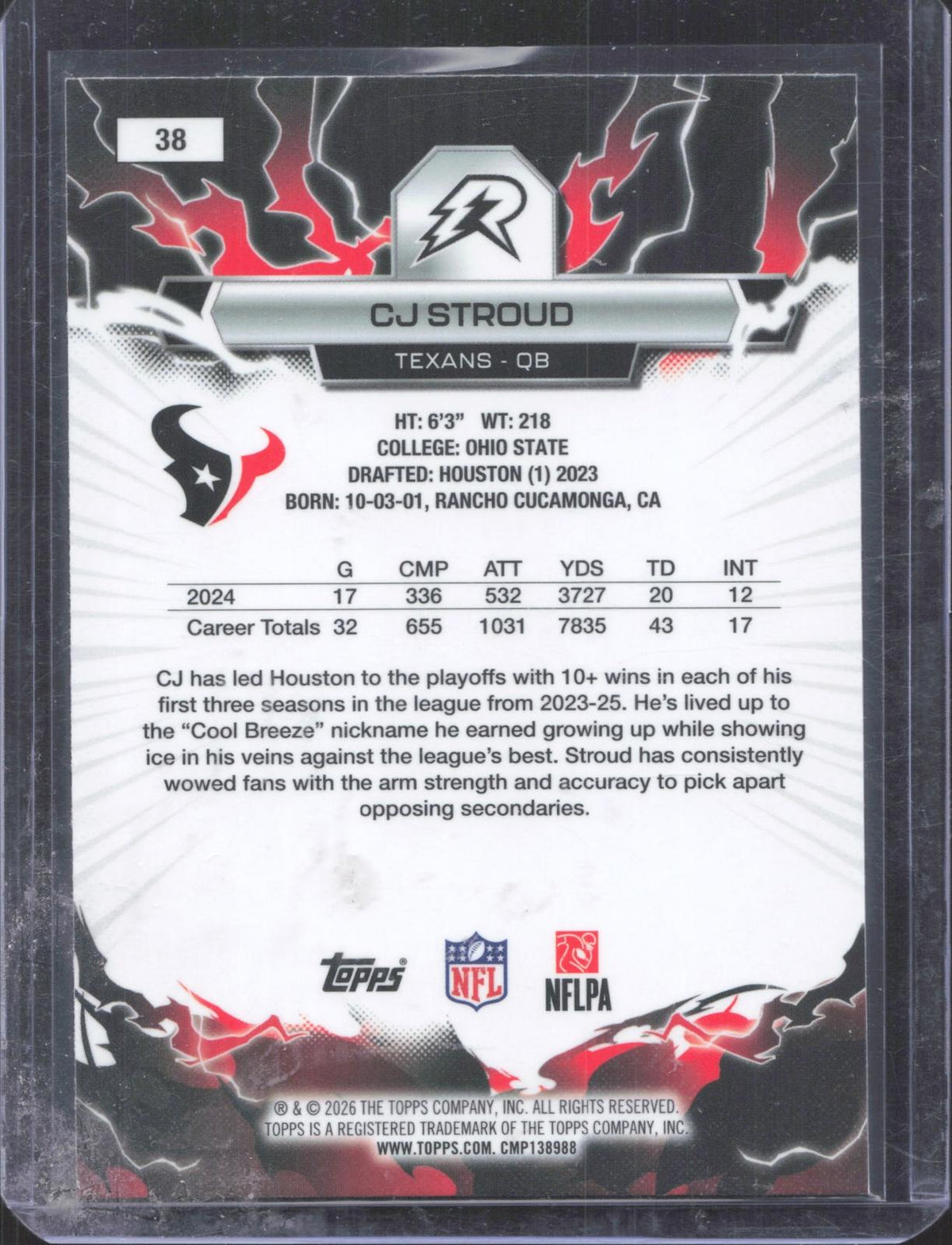 2025 Topps Resurgence Ja’Marr Chase #20 Bronze Surge Refractor 17/375