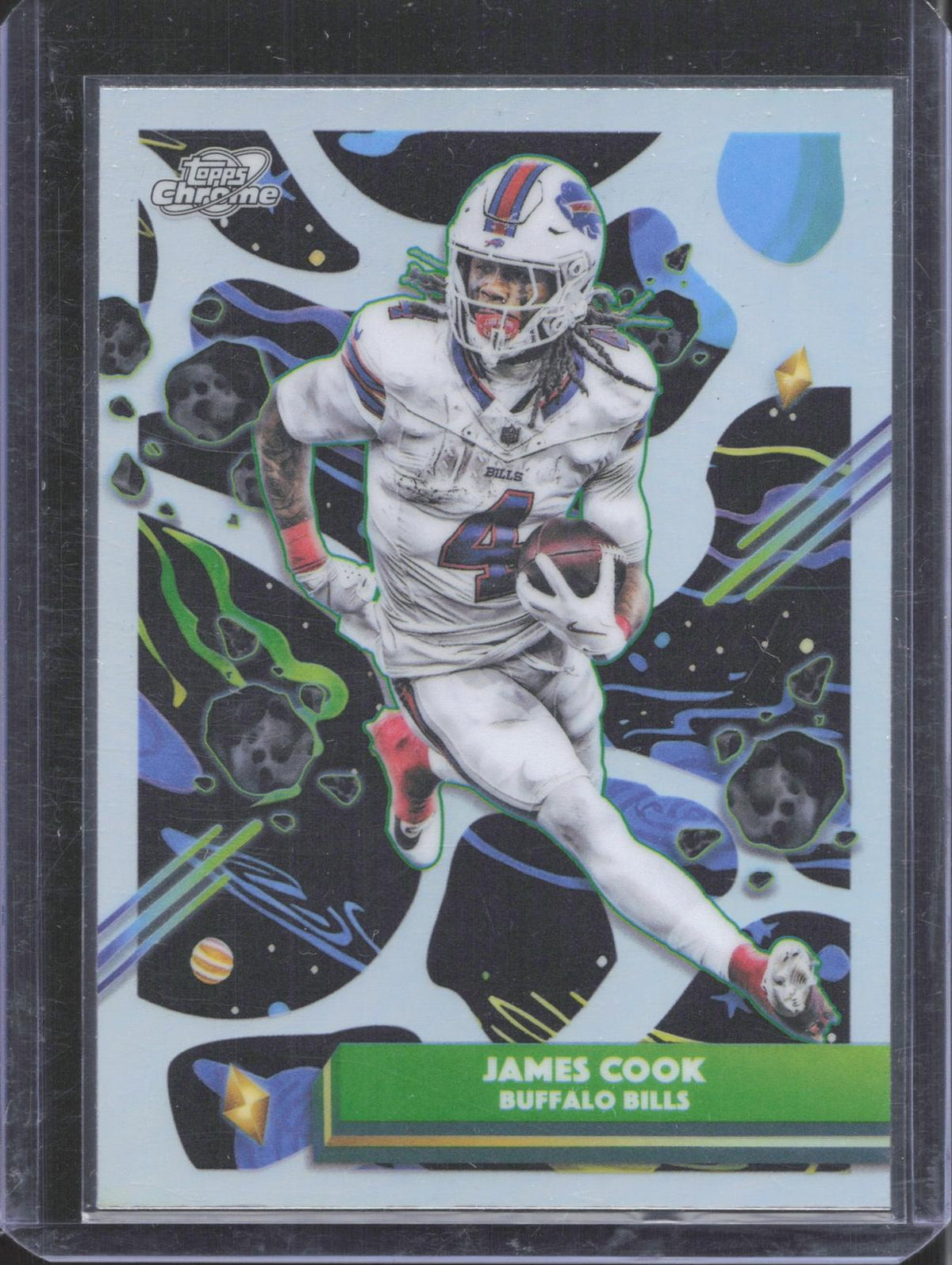 2025 Topps Chrome Cosmic James Cook #11 Refractor