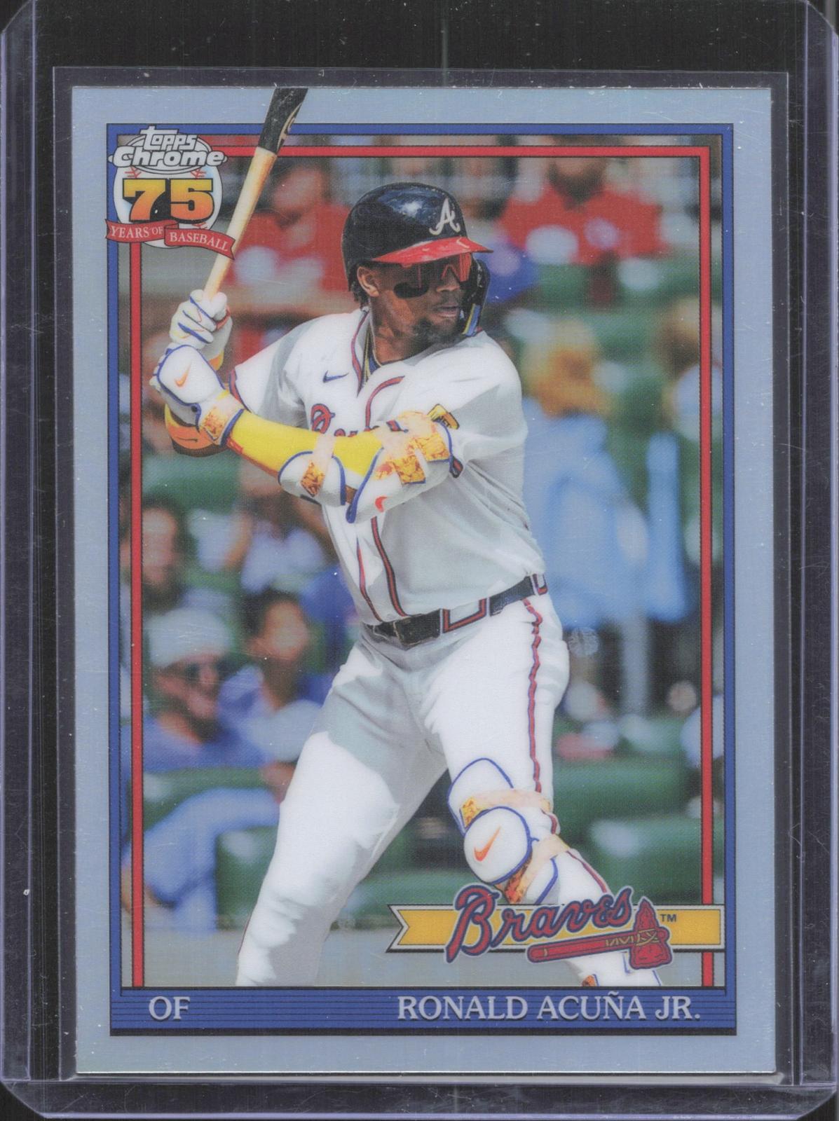 2026 Topps Chrome Ronald Acuña Jr. #91CB-5 1991 Topps Baseball 35th Anniversary