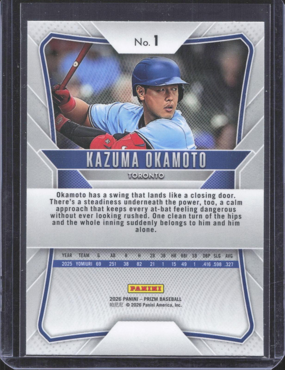 Prizm 2026 Panini Prizm Kazuma Okamoto #1