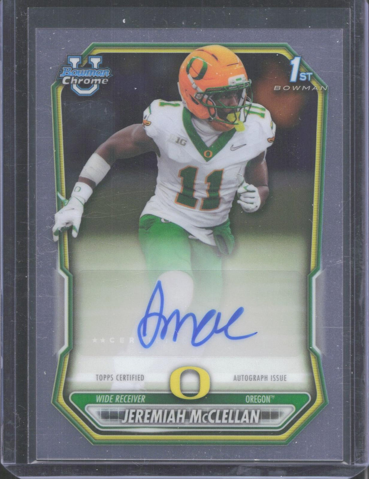 #BCPA-JMC 2026 Bowman Football Jeremiah McClellan Auto