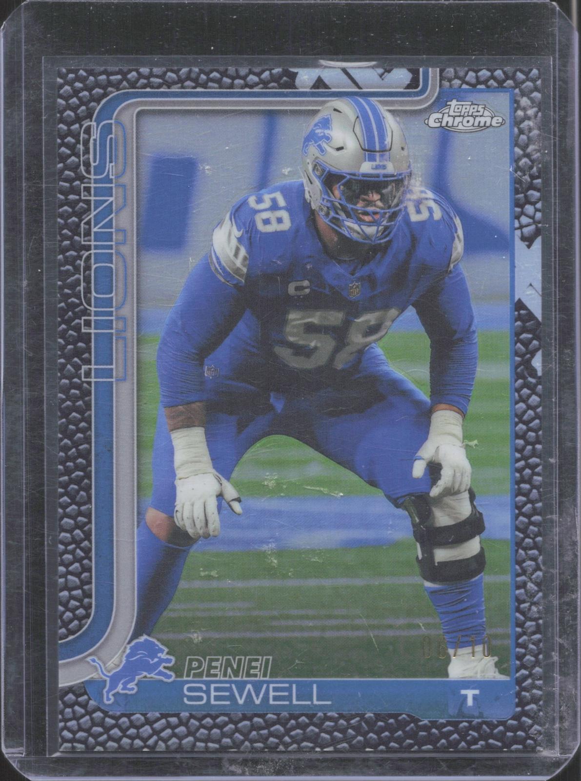 2025 Topps Chrome Penei Sewell #99 6/10