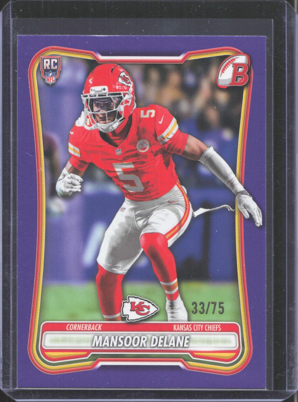 #189 2026 Bowman Football Mansoor Delane 33/75