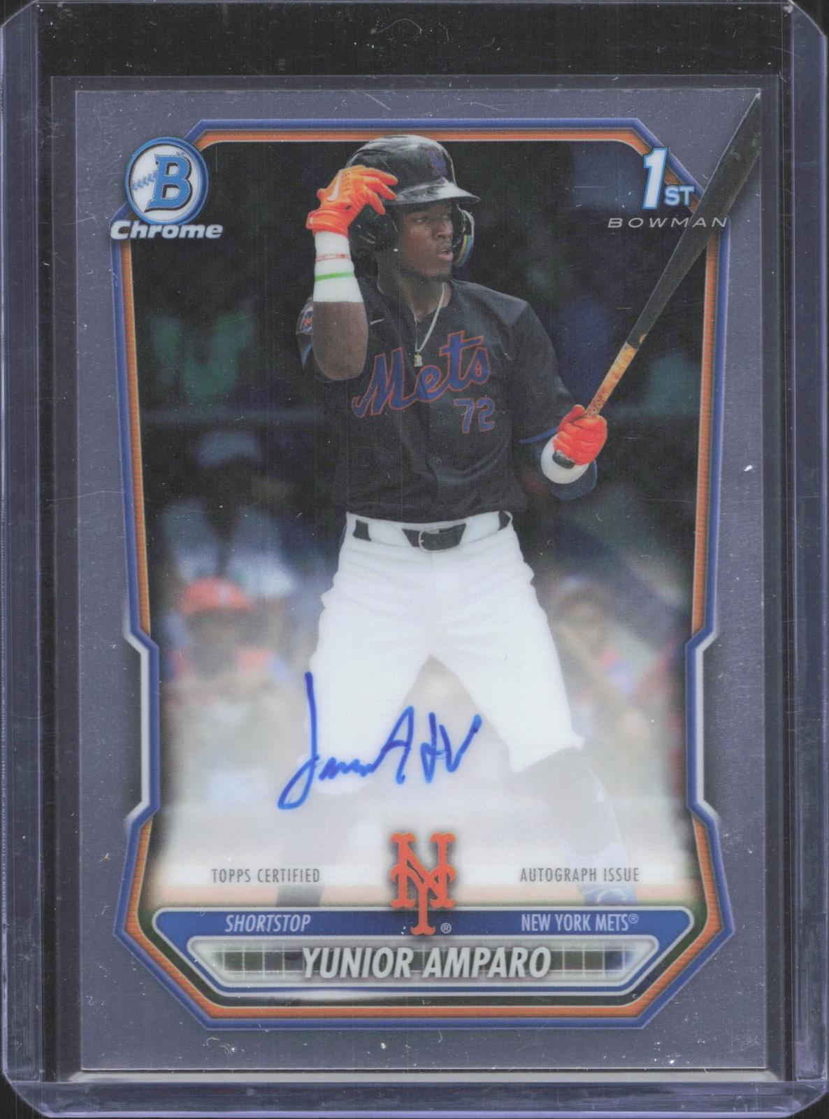 Bowman 2026 Bowman Chrome Yunior Amparo #CPA-YA Prospect Autographs
