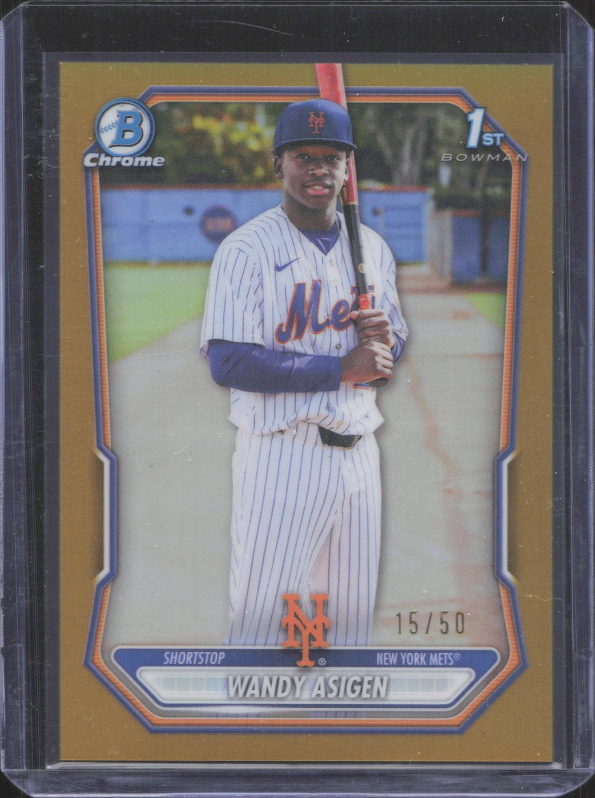 2026 Bowman Chrome Wandy Asigen #BCP-152 Prospects Gold Refractor 15/50