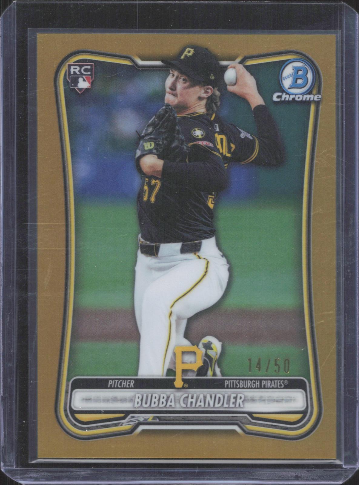 Topps Bowman Chrome Bubba Chandler Pirates #38 2026 Gold Refractor /50 RC