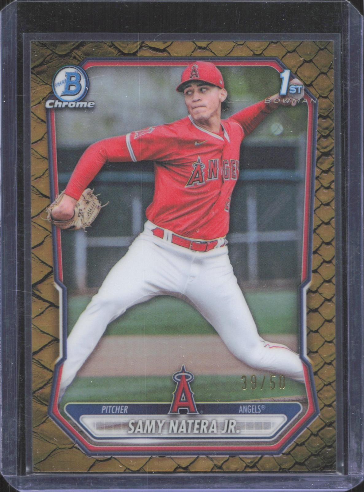 2026 Bowman Chrome Samy Natera Jr. #BCP-239 Prospects Gold Geometric 39/50