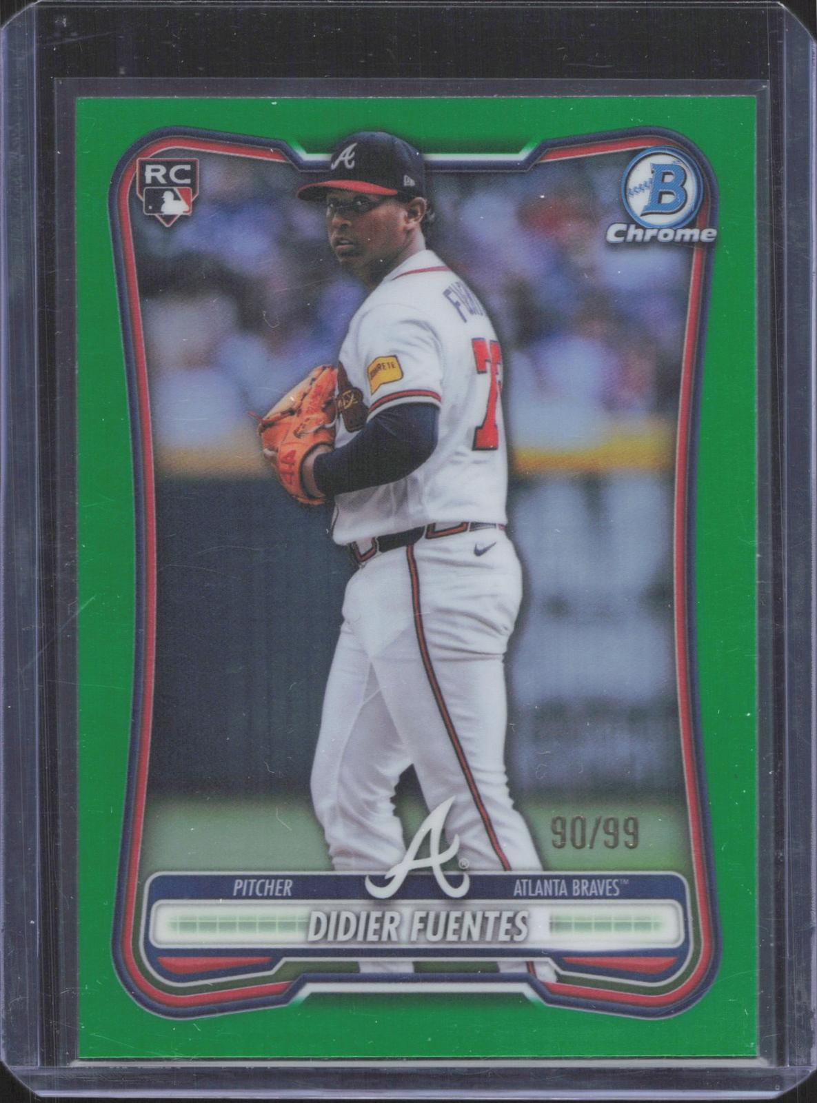 2026 Bowman Chrome Didier Fuentes #7 Green Geometric Refractor 90/99
