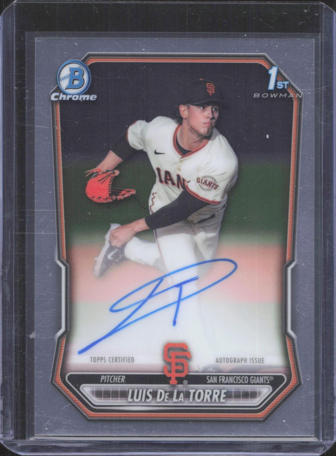 Bowman 2026 Bowman Chrome Luis De La Torre #CPA-LD Prospect Autographs