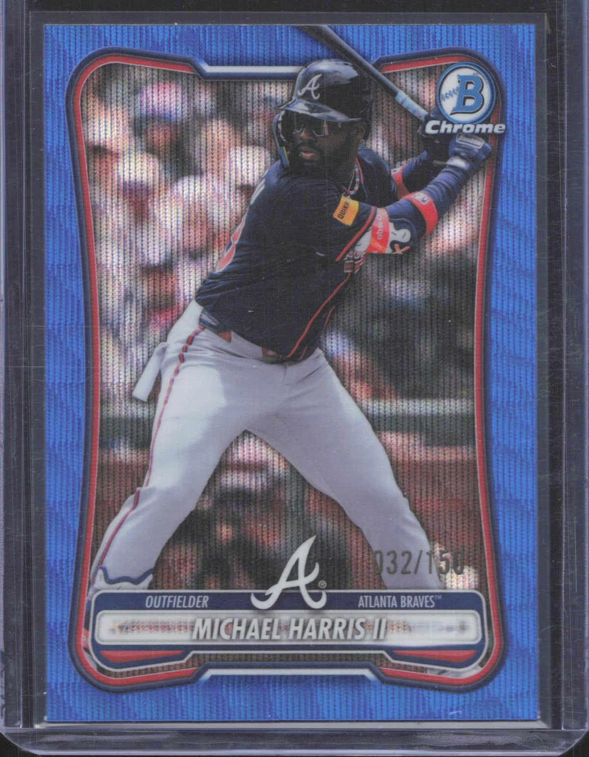 2026 Bowman Chrome Michael Harris II #89 Blue Refractor  32/150