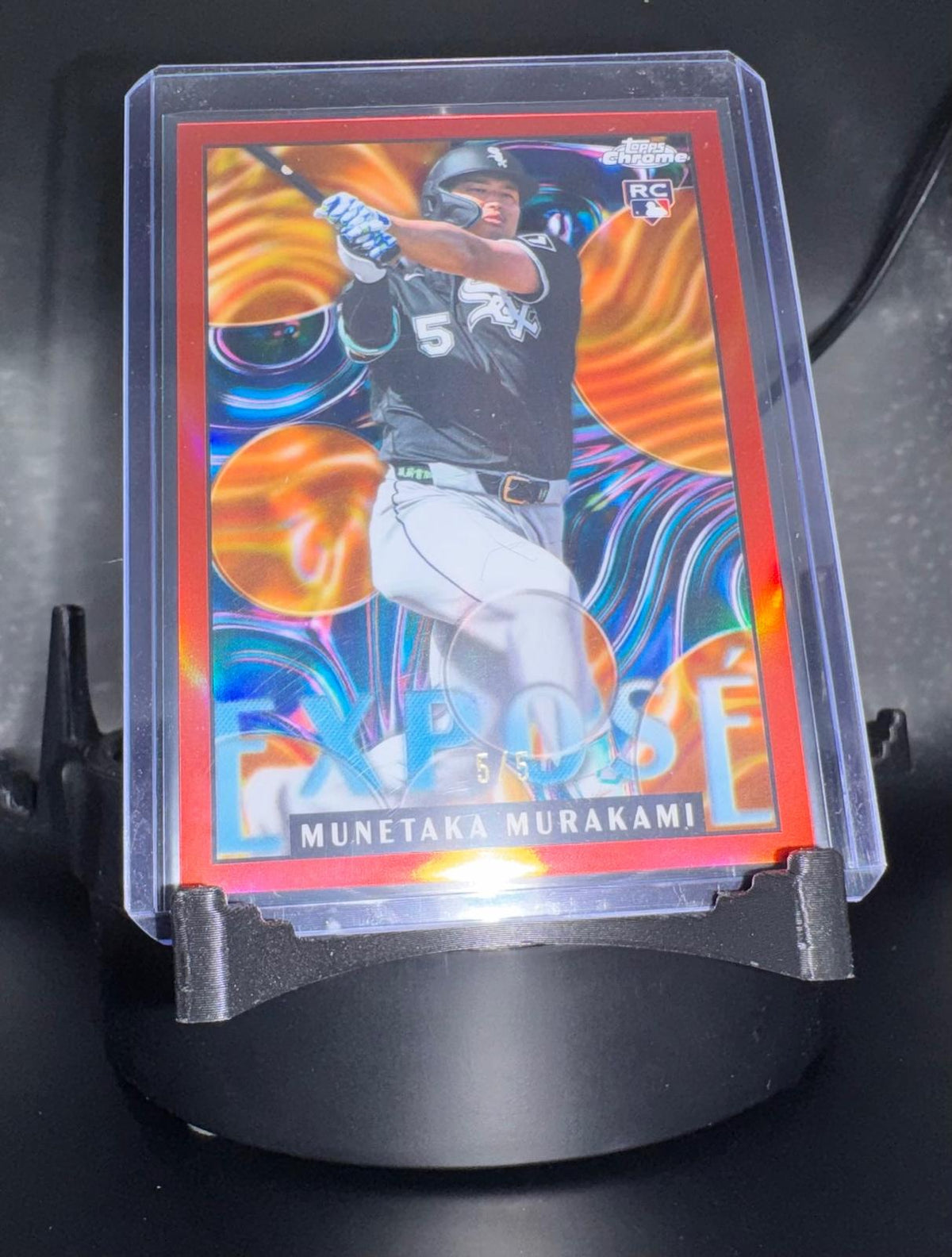 #TCE-28 Topps Chrome Munetaka Murakami Expose 5/5 Bookend Jersey Match