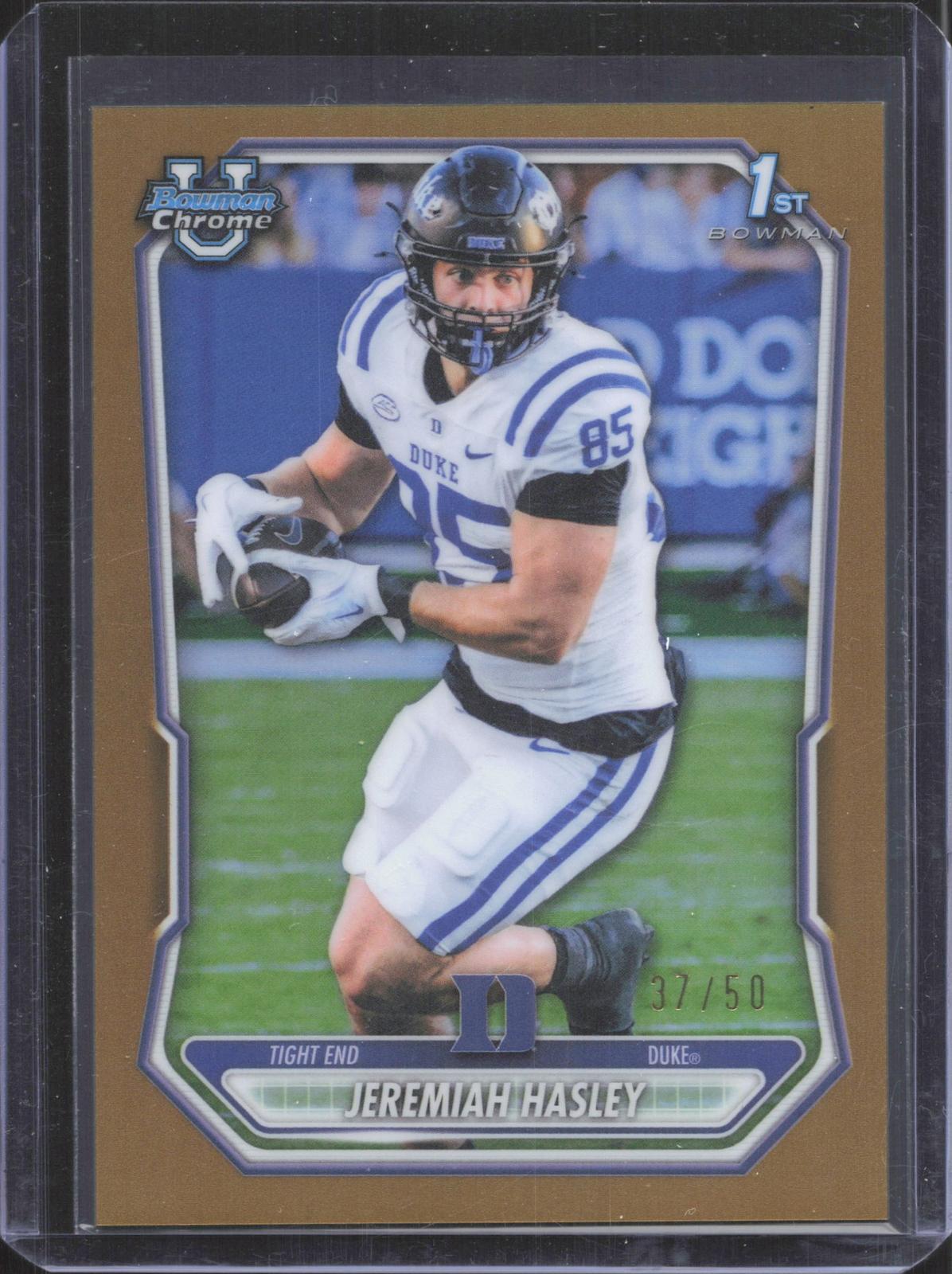 2026 Bowman Jeremiah Hasley #BCP-40 Chrome Prospects Gold Refractor 37/50