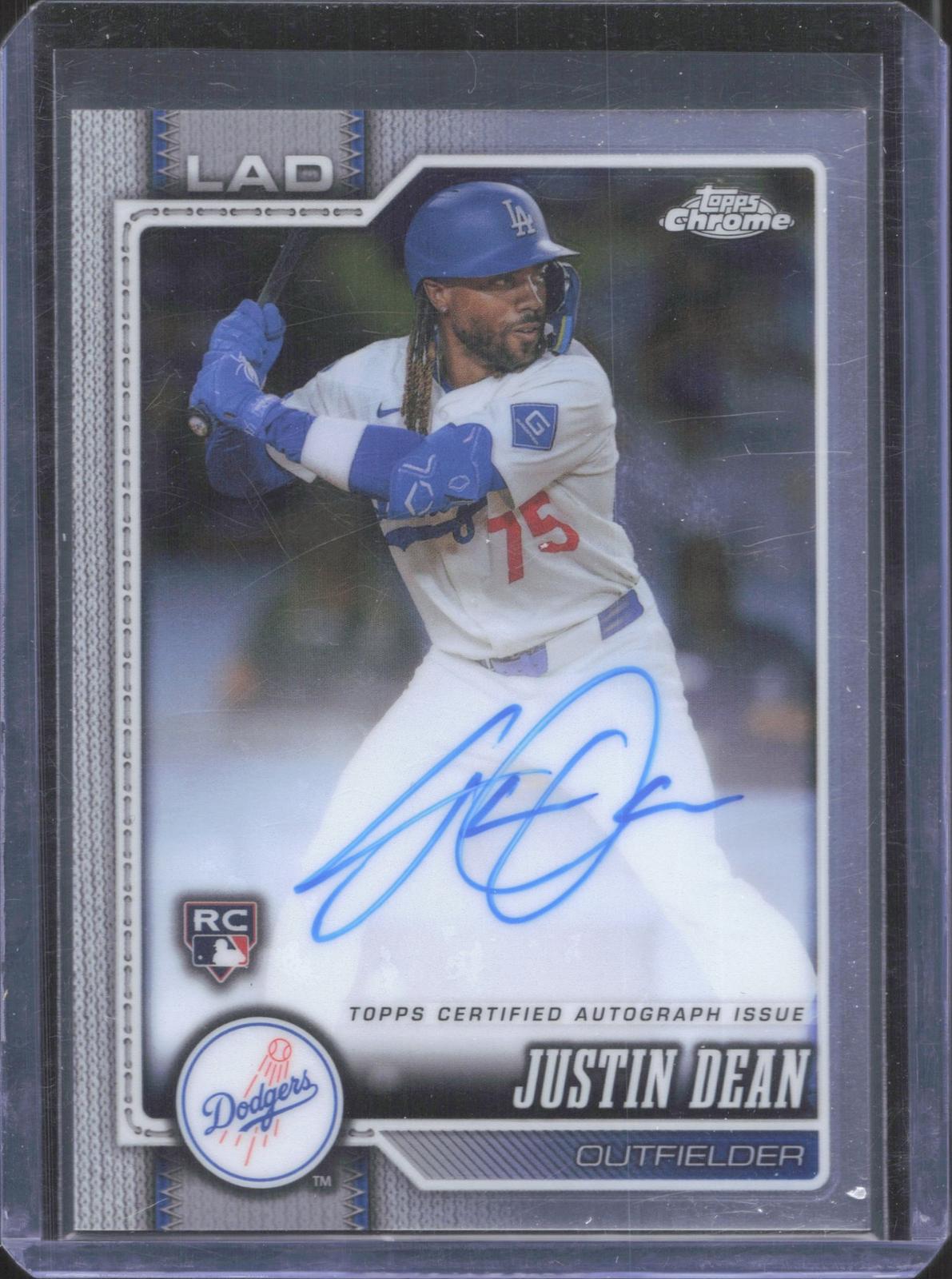 Topps 2026 Topps Chrome Justin Dean #RA-JDE Rookie Autographs