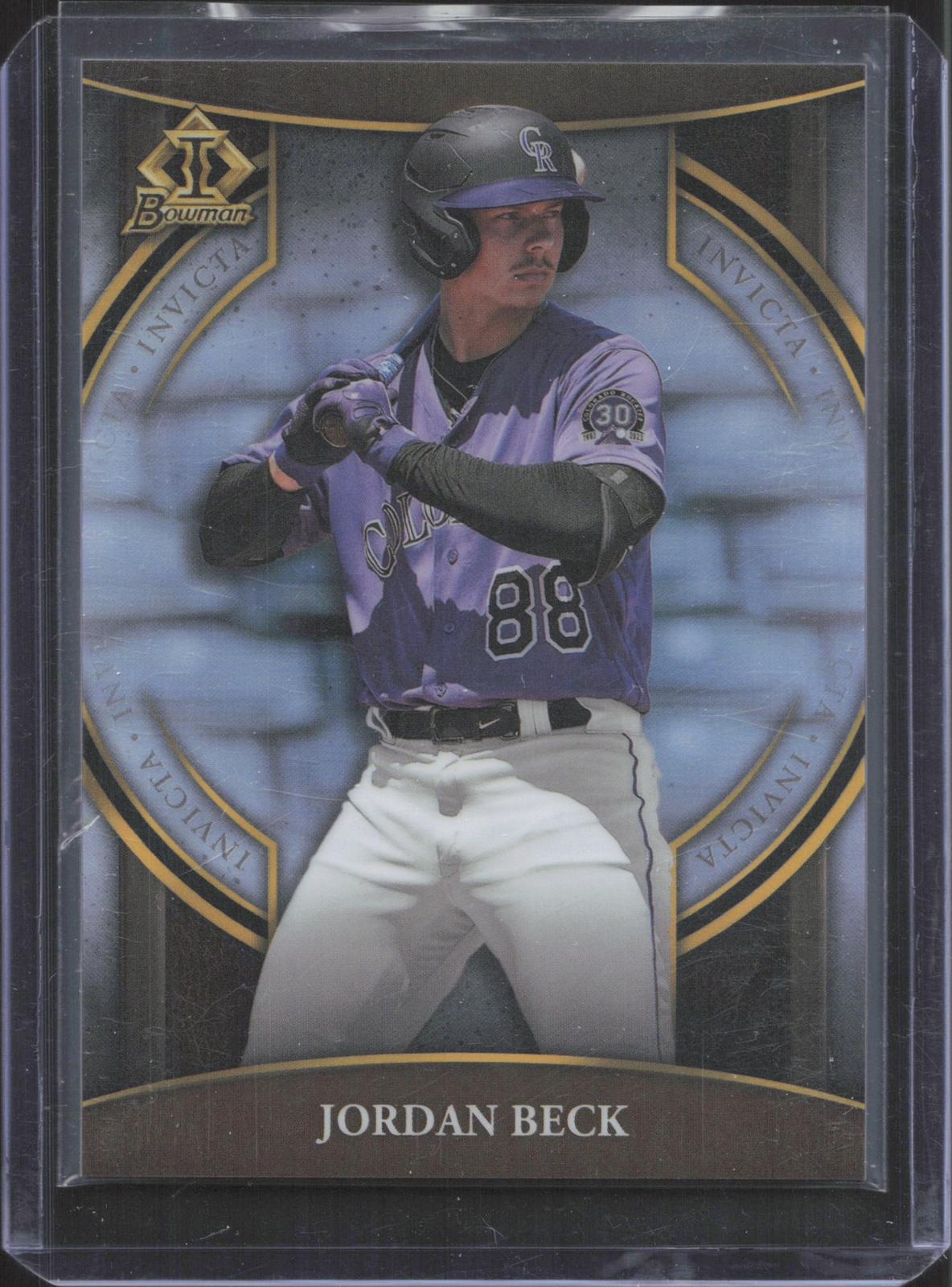 Bowman 2023 Bowman Chrome Jordan Beck #BI-23 Bowman Invicta