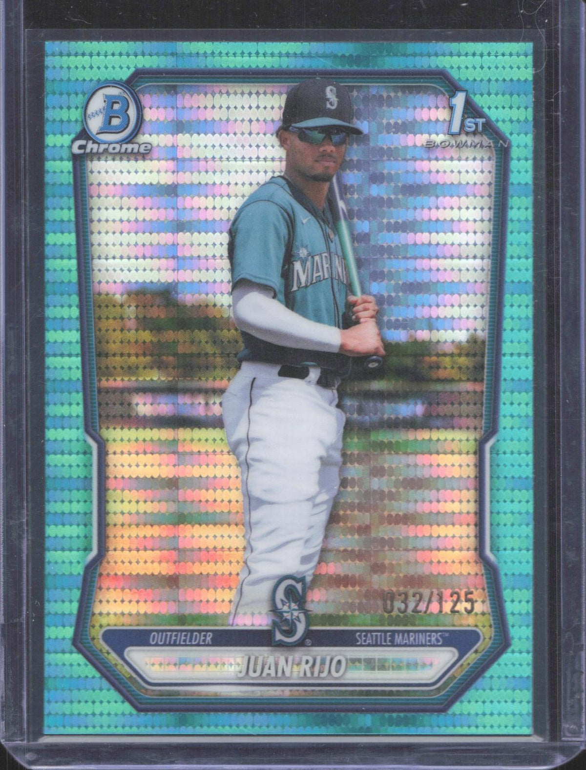 2026 Bowman Chrome Juan Rijo #BCP-197 Prospects Aqua Refractor 32/125